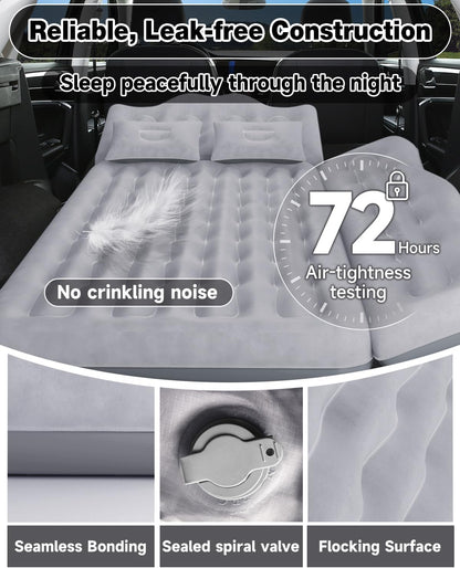 Umbrauto 23.62in/60cm Wide Inflatable Truck Mattress Car &amp; SUV Back Seat Camping Bed with Pump