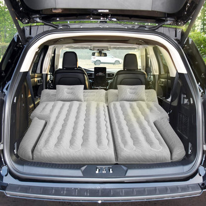 Umbrauto 63in Extended SUV Mattress Quick Inflate, Includes Pump &amp; 2 Pillows,Grey