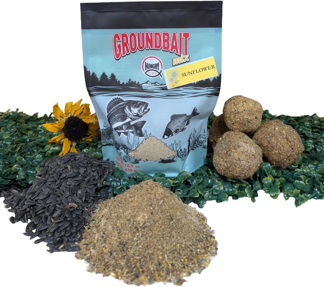 HungryFish GroundBait Mix - (Sunflower) 15.5oz