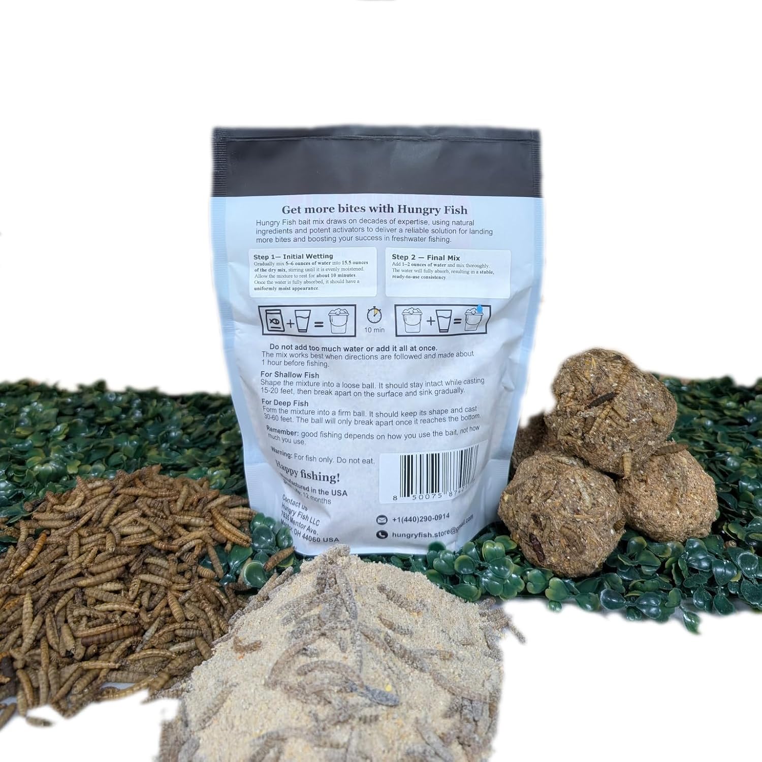 HungryFish GroundBait Mix - ( Fly Larva) 15.5oz