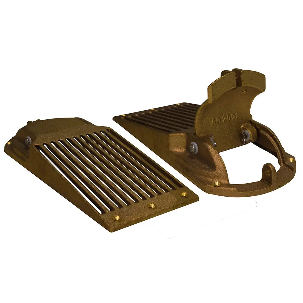 GROCO Bronze Slotted Hull Scoop Strainer w/Access Door f/Up to 1-1/4&quot; Thru Hull [ASC-1250]