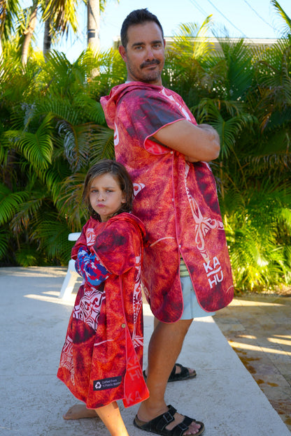 Lahui - Hawaiian Tribal Towel Poncho (Mini)