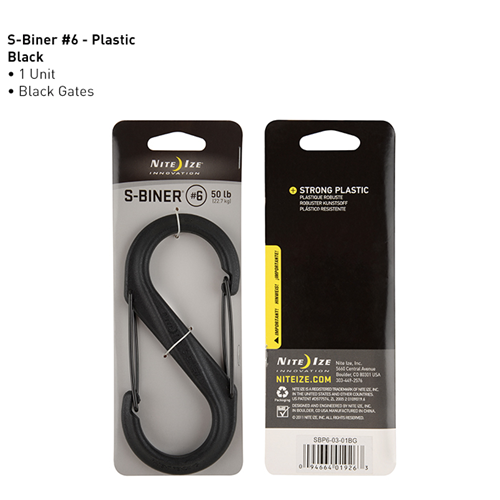 S-Biner Plastic Double Gated Carabiner 