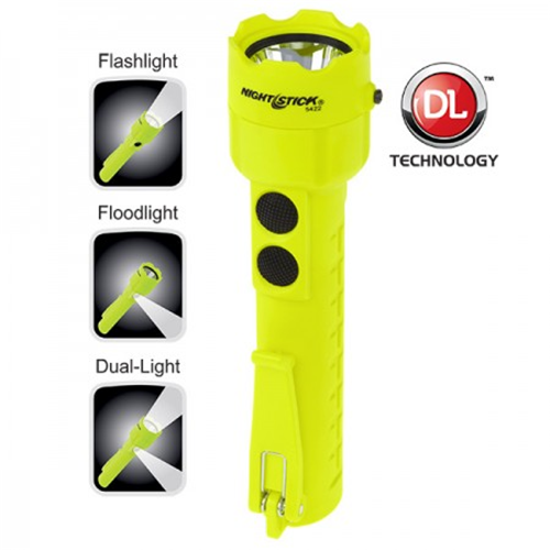 Intrinsically-Safe Permissible Dual-Light Flashlight
