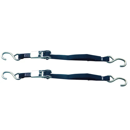 Rod Saver Stainless Steel Ratchet Tie-Down - 1" x 4 - Pair [SSRTD4]