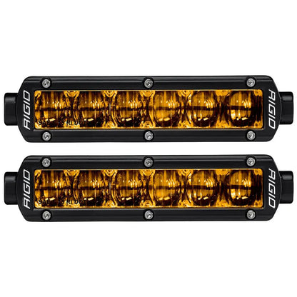 RIGID Industries 6" SR-Series SAE Compliant Fog Light - Black w/Yellow Light [906704]