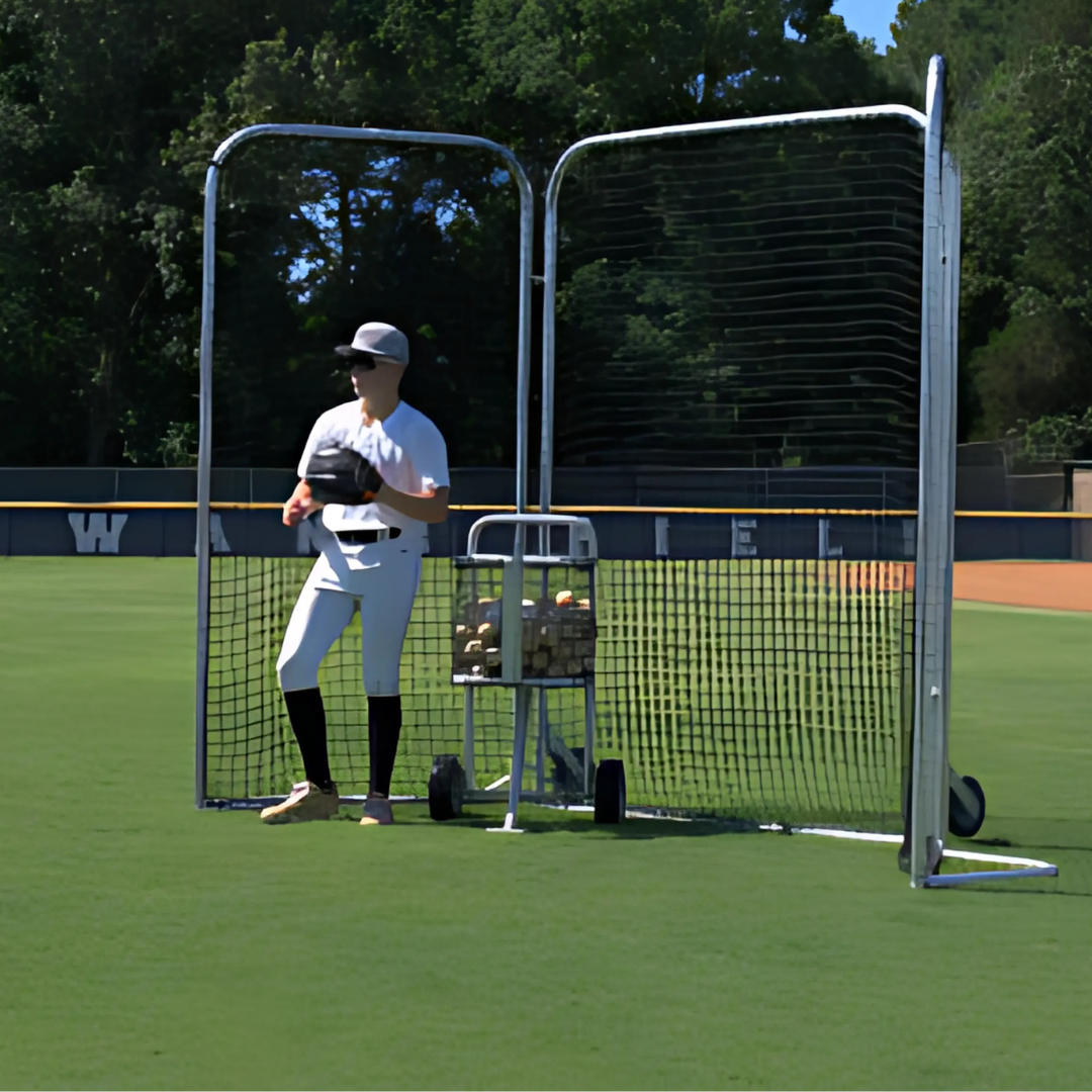 Tri-Fold Heavy-Duty Field &amp; Practice Protective Net