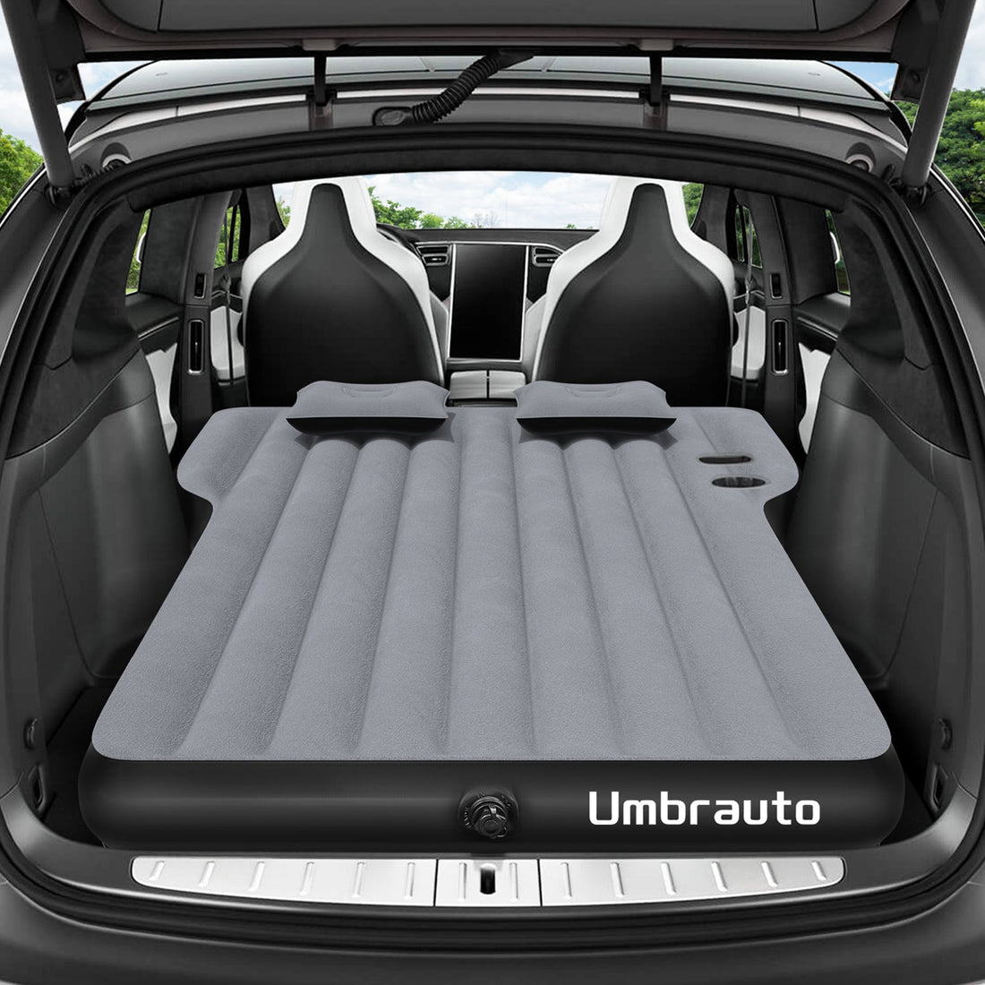 Umbrauto Tesla Y Car Camping SUV Thicken Air Mattress,Gray