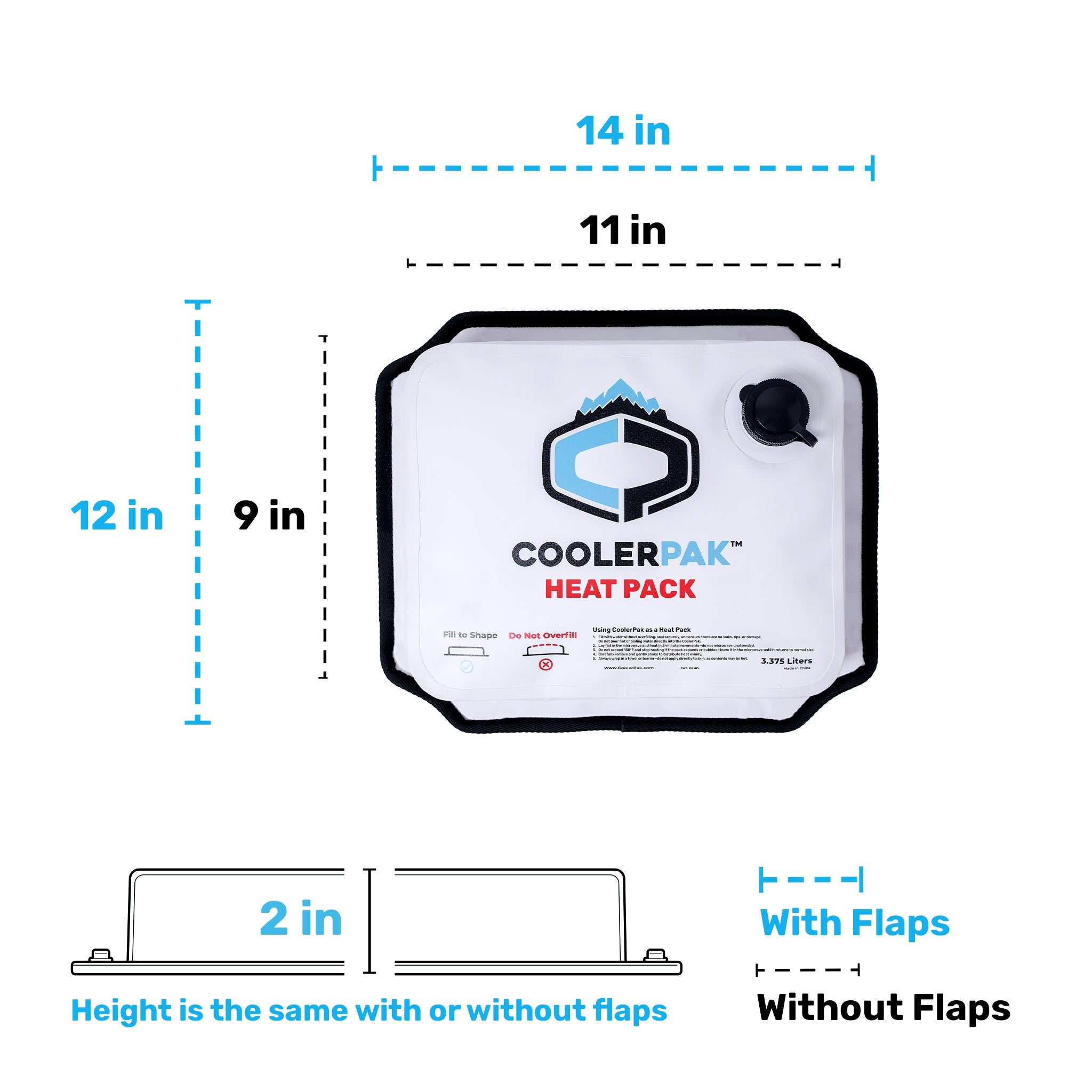 CoolerPak 7lb Refillable Reusable Heat Pack