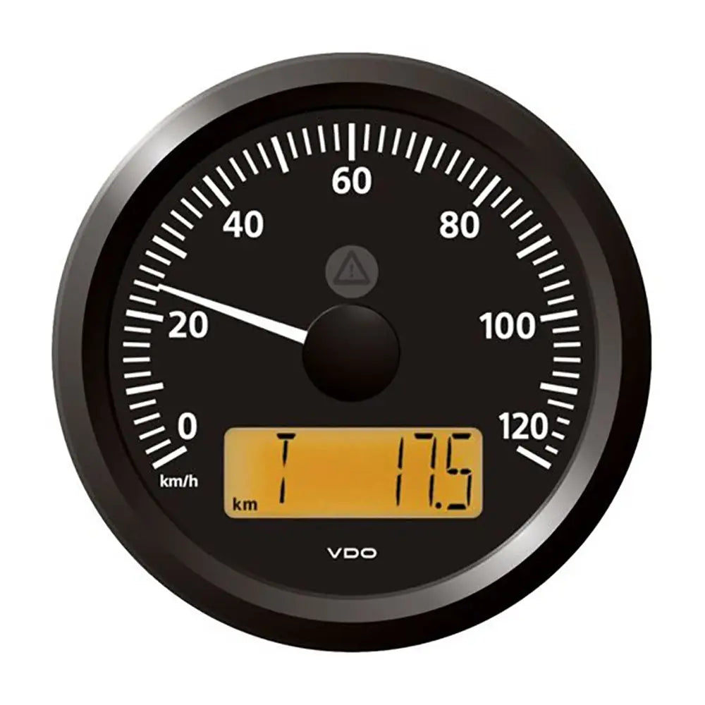 Veratron 3-3/8" (85 mm) ViewLine Speedometer - 0 to 120 KMH - 12/24V - Black Dial  Triangular Bezel [A2C59512369]