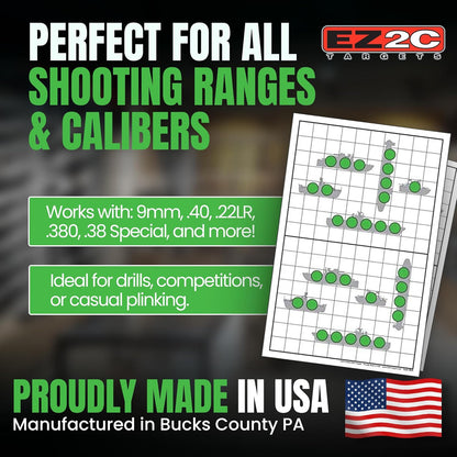 EZ2C Targets 22/RD9: Sink the Boats 11"x17" USA MADE Fun Paper Target