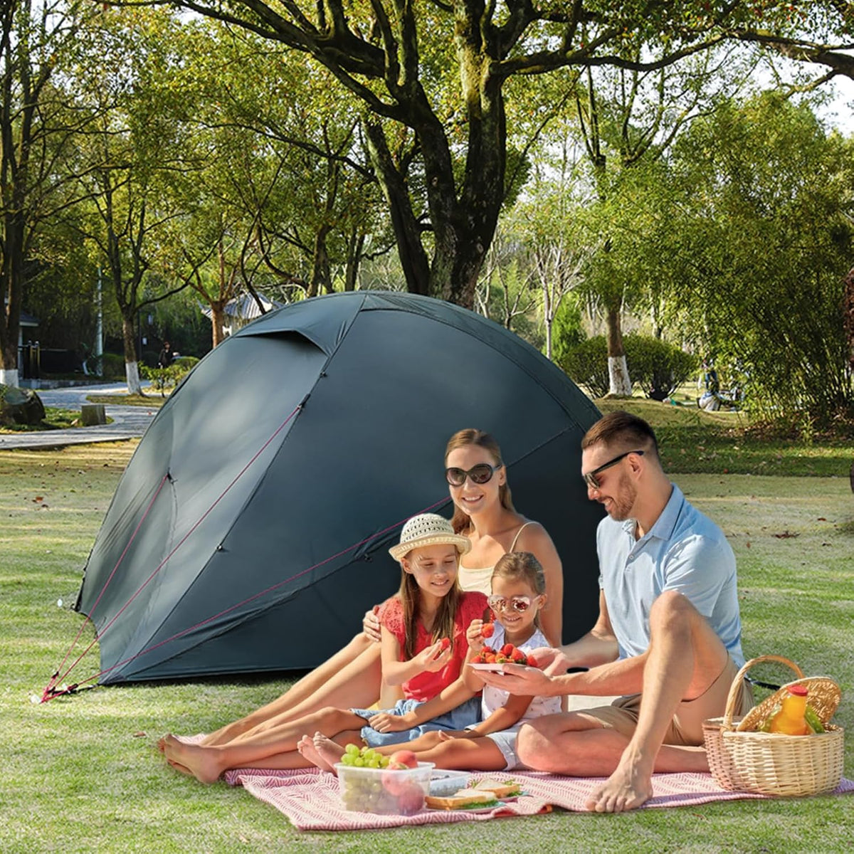Umbrauto 4 Person Ultralight Camping Tent Waterproof 3-Season Dome Tent for Hiking, Backpacking &amp; Outdoor Adventure
