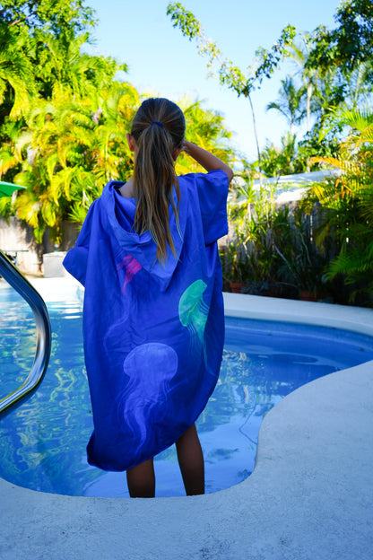 Pololia - Jelly Fish Towel Poncho (Mini)