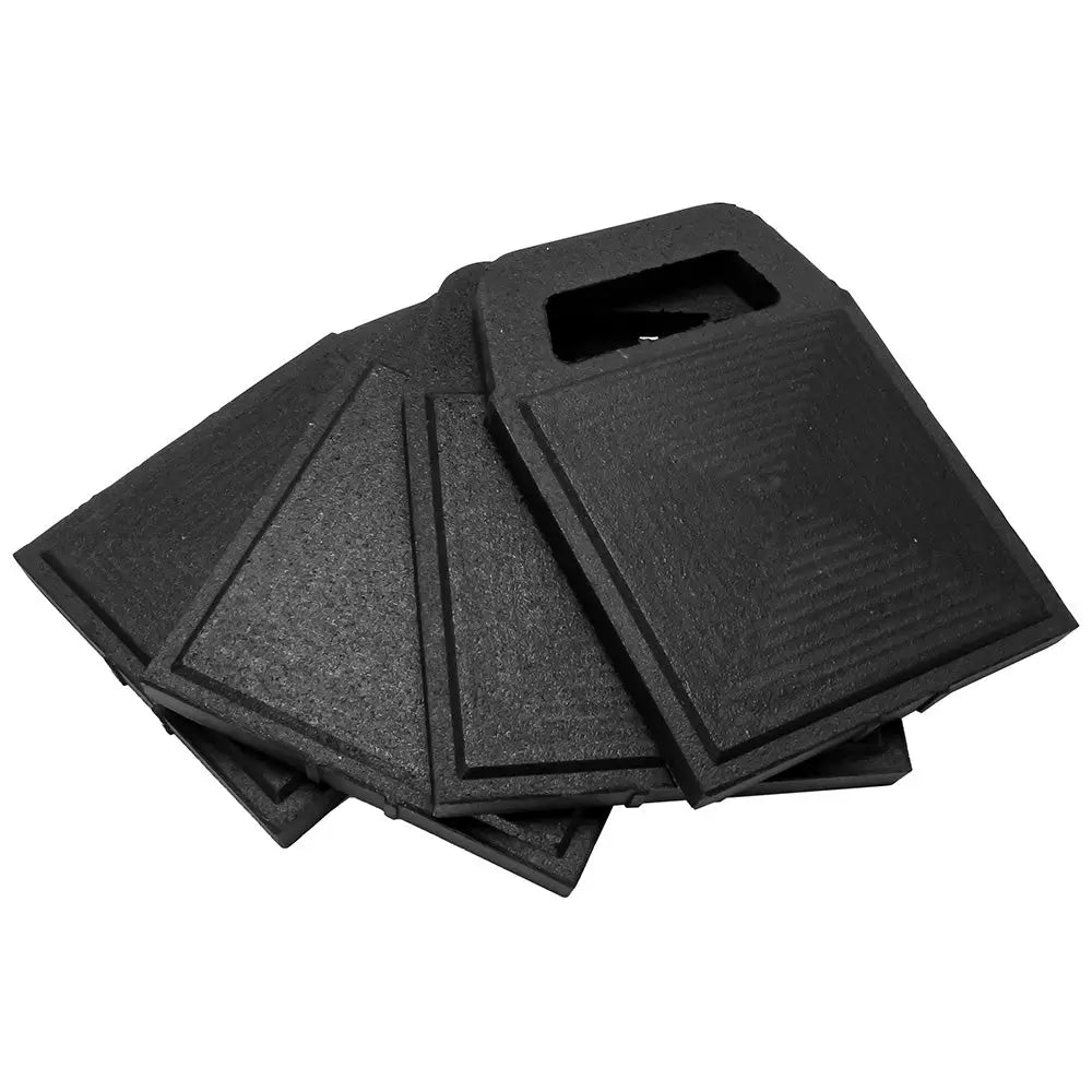 Camco Stabilizer Jack Pads - Rubber - 6.2&quot; x 6.2&quot; *4-Pack [44591]