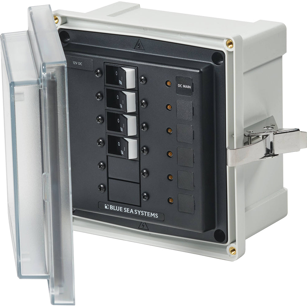 Blue Sea 3133 - SMS Panel Enclosure w/Main &amp; 3 Branch (12/24V) - 12/24V DC
