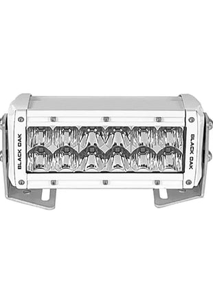 Black Oak Pro Series 3.0 Double Row 6" LED Light Bar - Combo Optics - White Housing [6CM-D5OS]