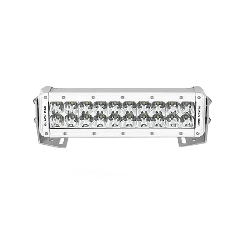 Black Oak Pro Series 3.0 Double Row 10&quot; LED Light Bar - Combo Optics - White Housing [10CM-D5OS]