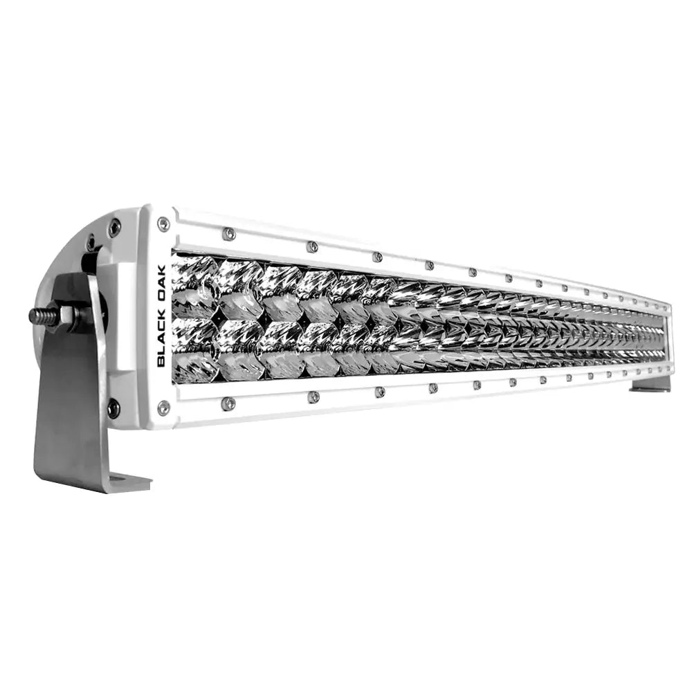 Black Oak Pro Series 3.0 Curved Double Row 30&quot; LED Light Bar - Combo Optics - White Housing [30CCM-D5OS]