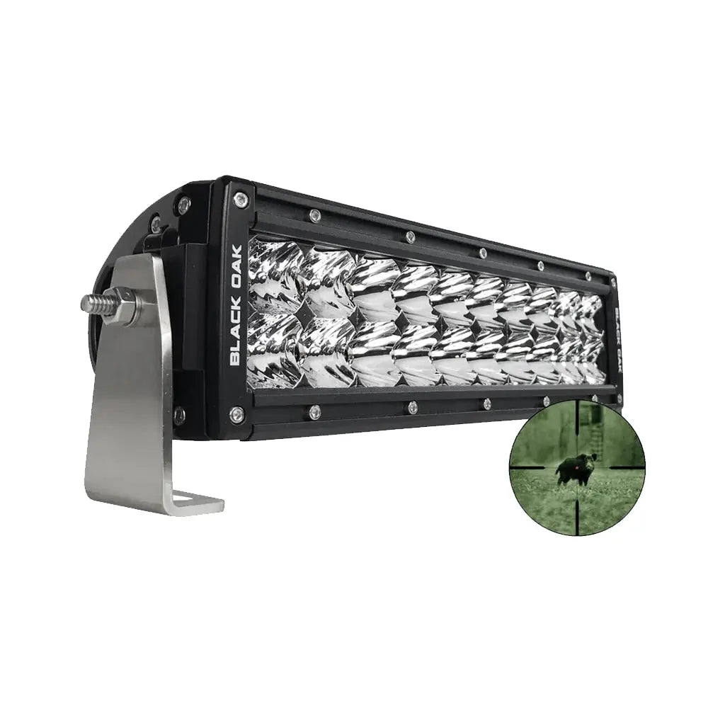 Black Oak Pro Series Double Row Combo Infrared 10&quot; 940nm Light Bar - Black [10IR-940]