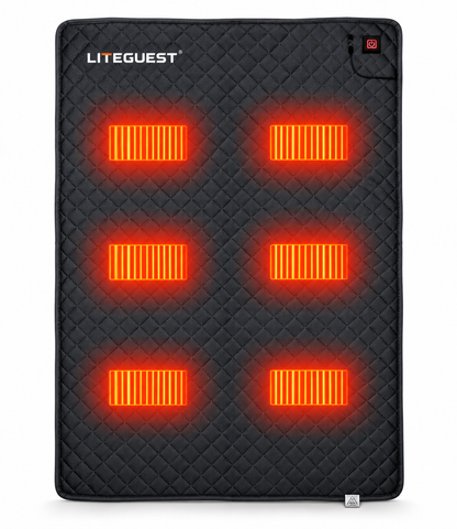 LITEGUEST 6-Zone Heated Tent Floor Mat | Large USB Heated Camping Mat
