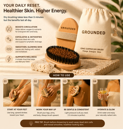 Grounded Labs Ionic Bristle Copper Dry Brush