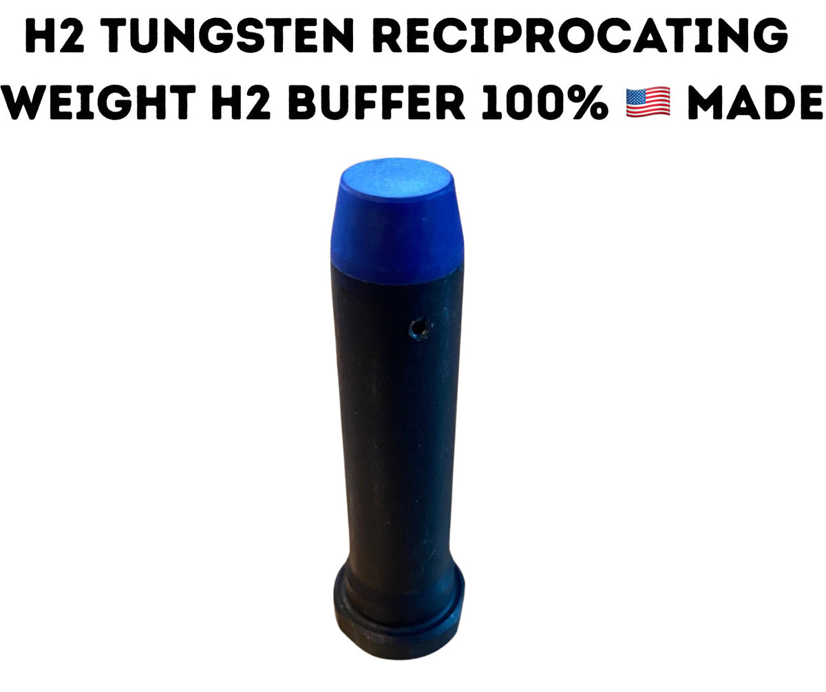 Trigger Supply H2 Tungsten Buffer | True Tungsten Weights | Blue Top | USA Made