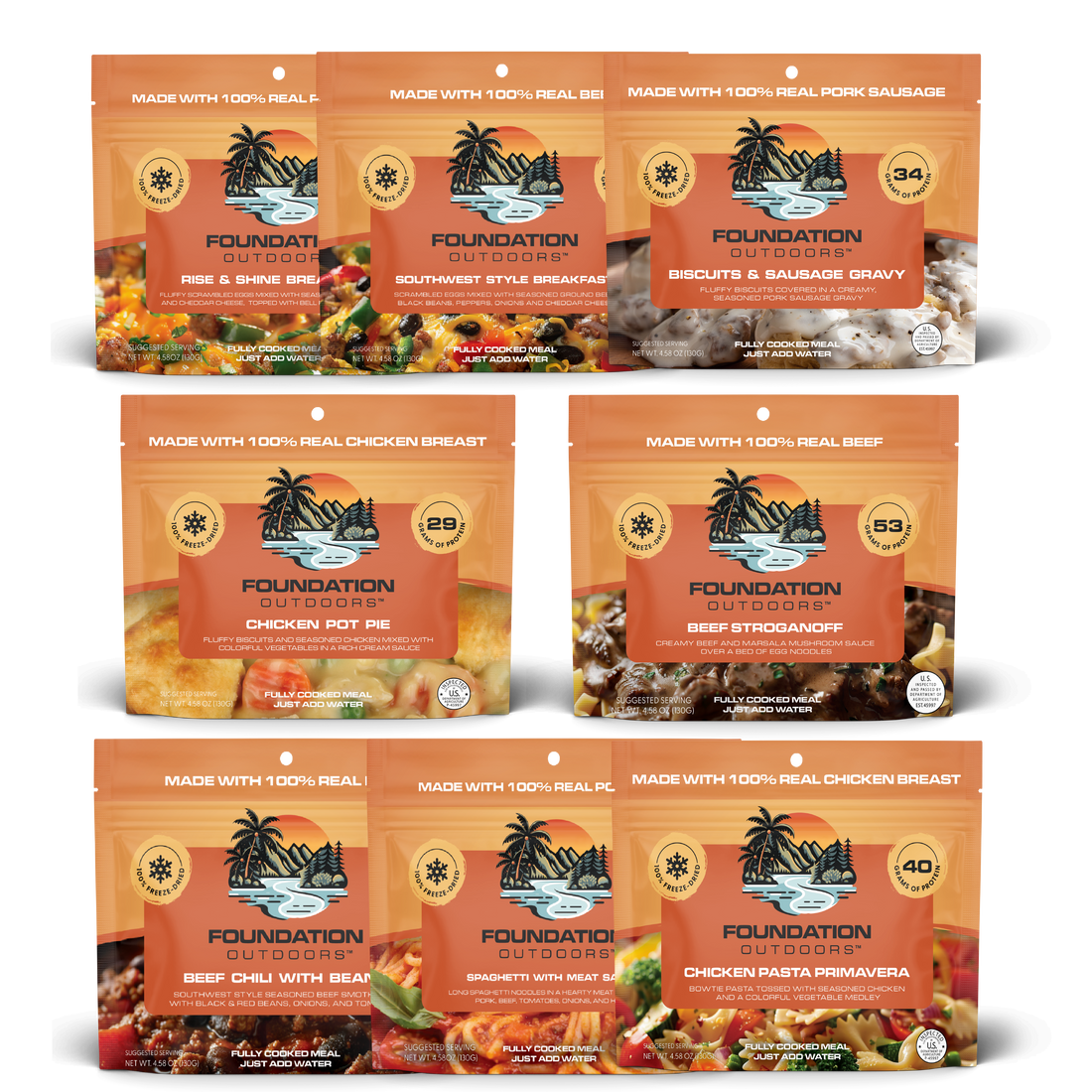 FOUNDATION Outdoors 1 Week Excursion Pack - 21 Meals