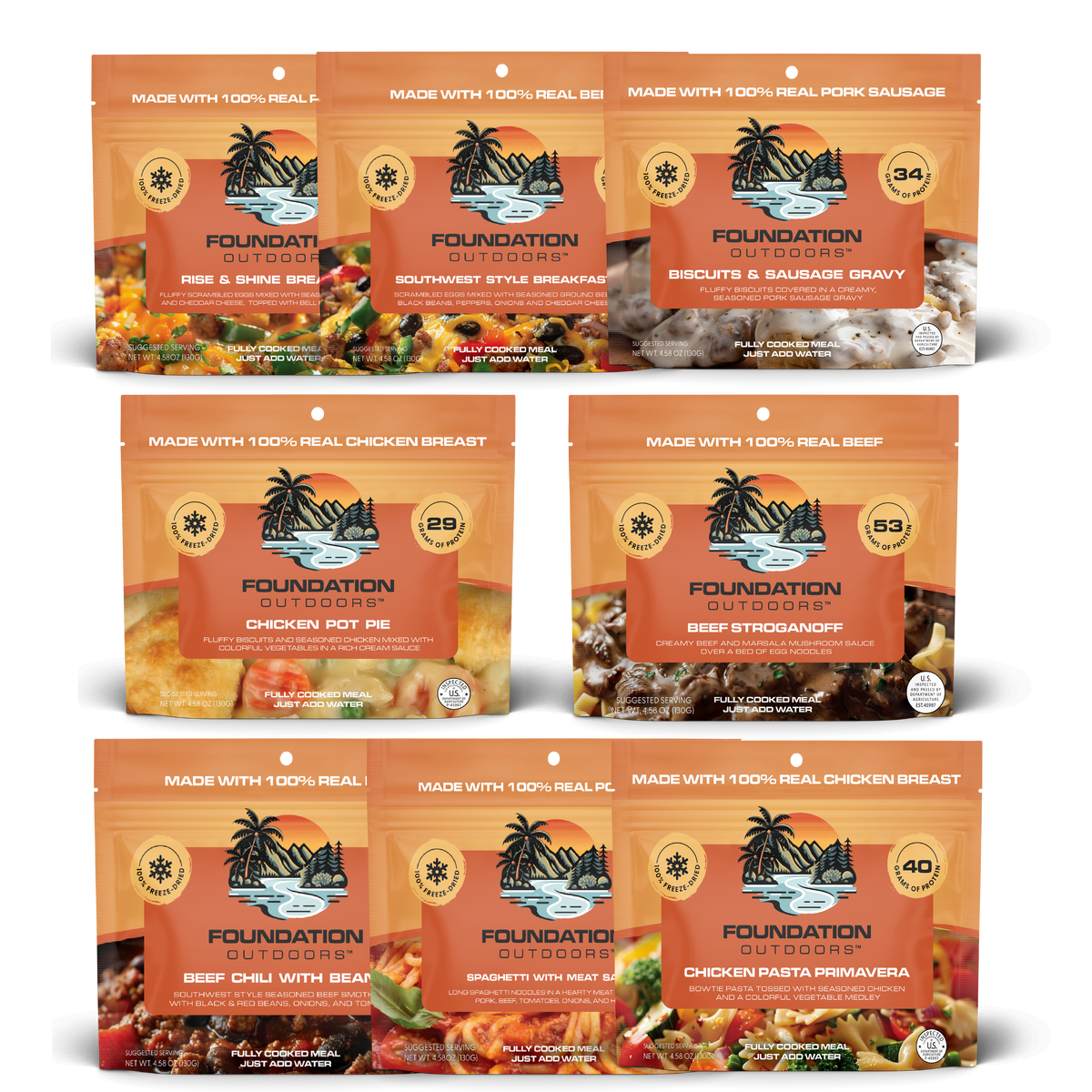 FOUNDATION Outdoors 1 Week Excursion Pack - 21 Meals