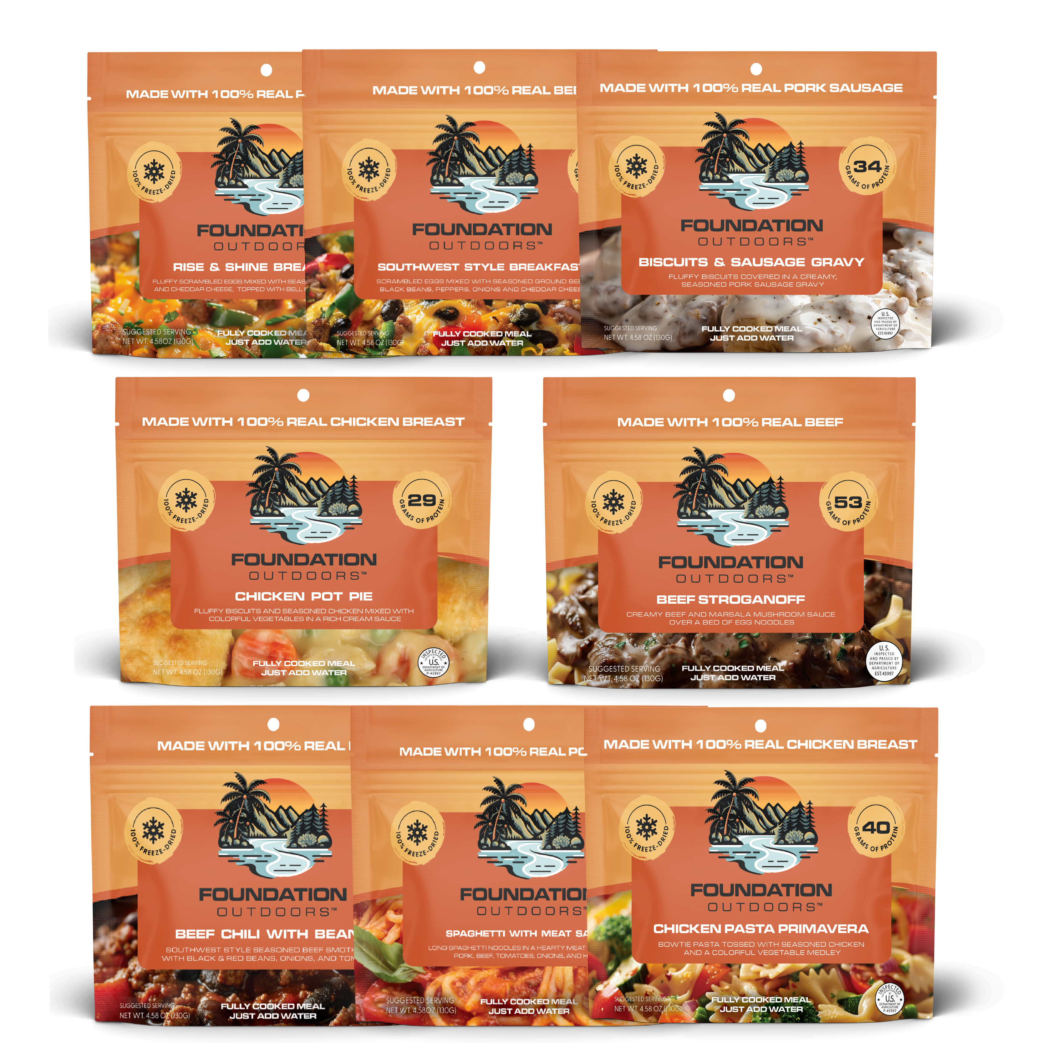 FOUNDATION Outdoors 1 Week Excursion Pack - 21 Meals