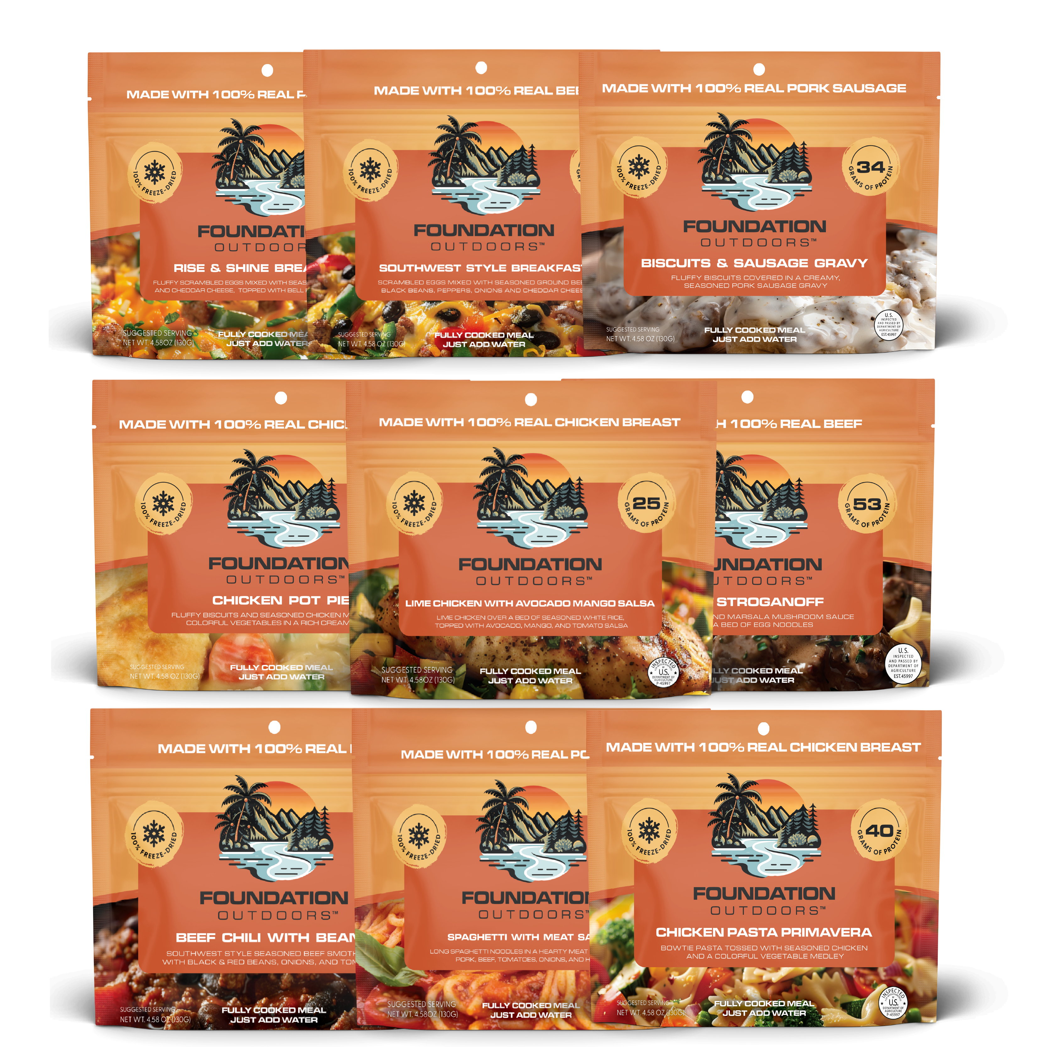 FOUNDATION Outdoors 2 Week Expedition Pack - 42 Meals