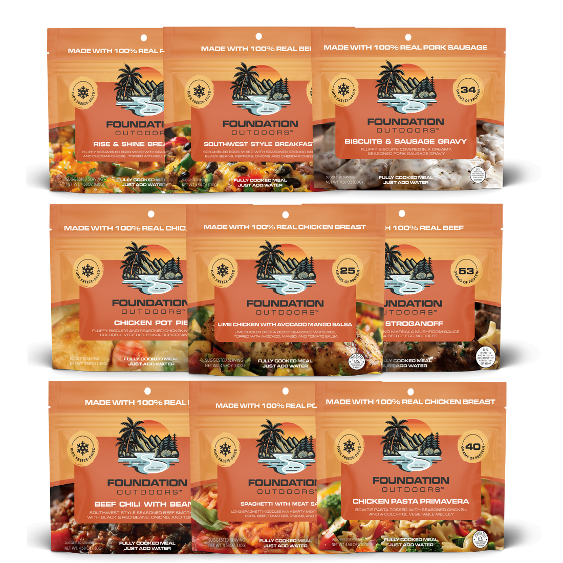 FOUNDATION Outdoors Mixed Pallet of 84 Cases