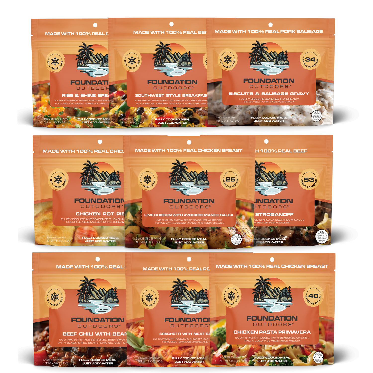 FOUNDATION Outdoors Mixed Pallet of 84 Cases