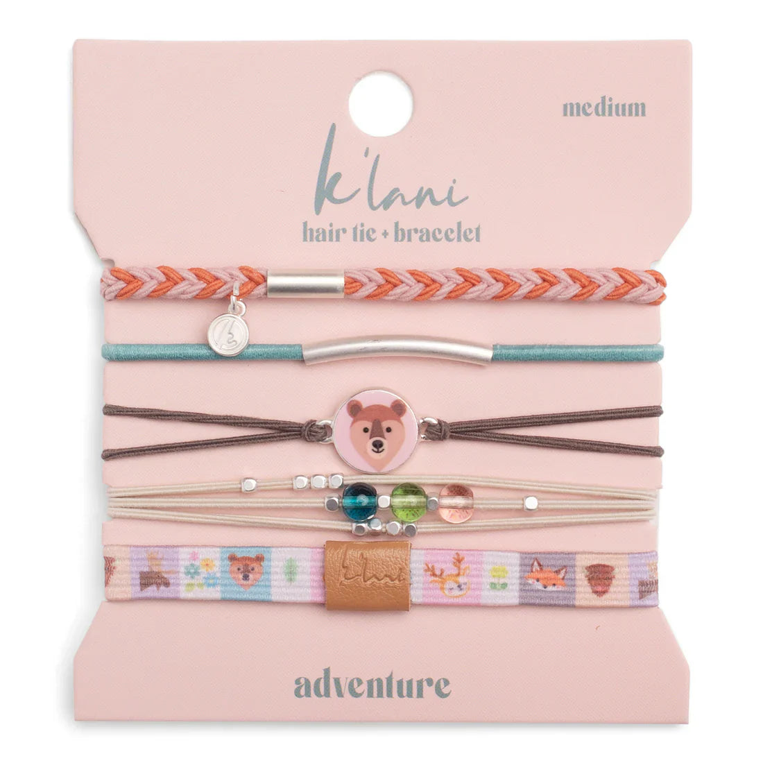 "Adventure" Animal Themed Hair Tie Bracelets