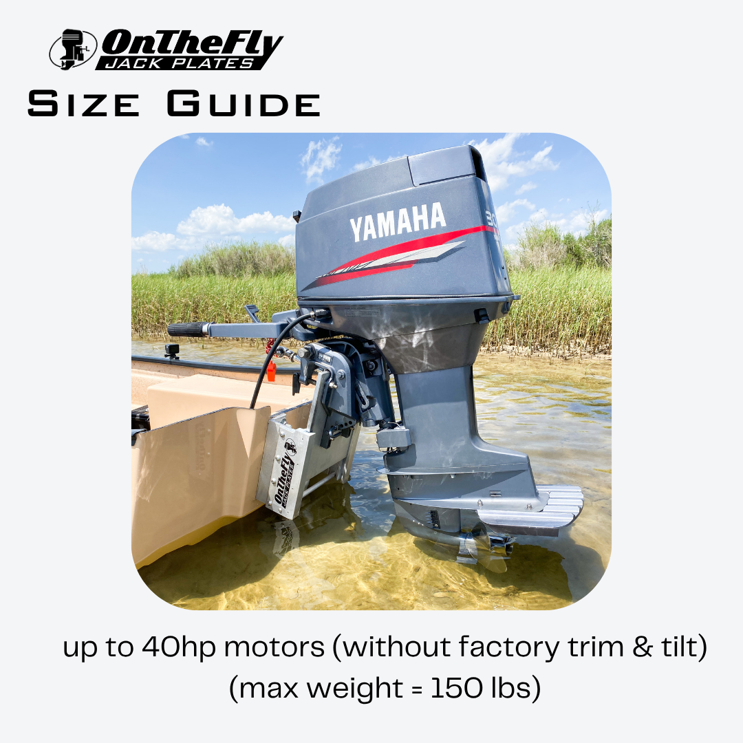 Standard Manual Jack Plate (up to 40hp)
