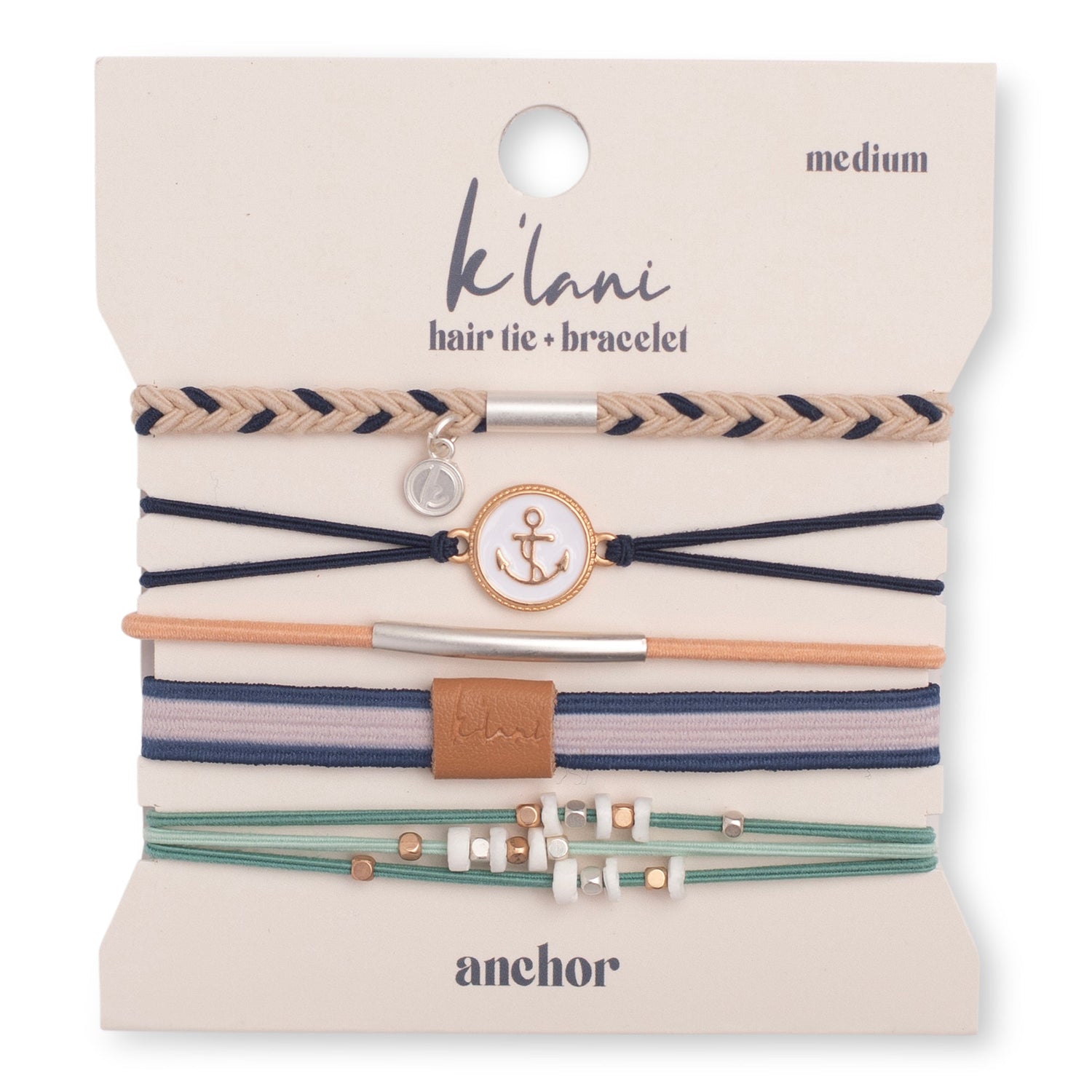 Anchor - Hair Tie Bracelet