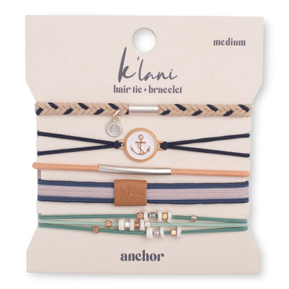 Anchor - Hair Tie Bracelet