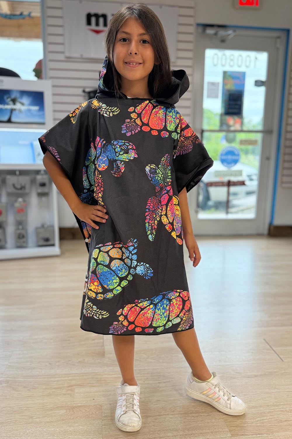 Anuenue - Rainbow Turtle Towel Poncho (Mini)