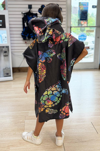 Anuenue - Rainbow Turtle Towel Poncho (Mini)