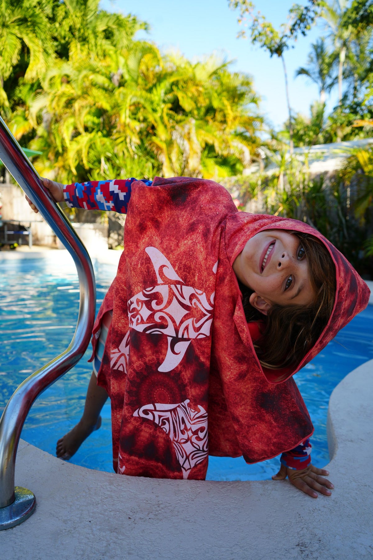 Lahui - Hawaiian Tribal Towel Poncho (Mini)