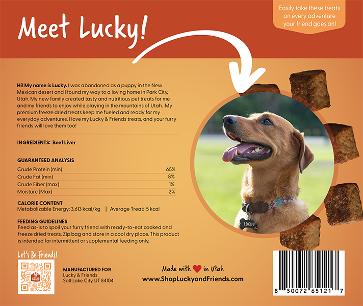 Lucky &amp; Friends Beef Liver Dog Treat