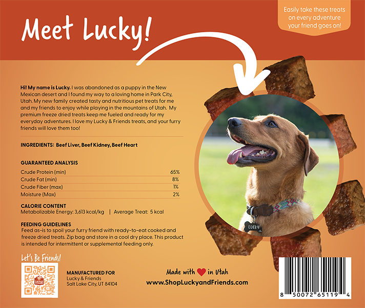 Lucky &amp; Friends Beef Liver Dog Treat