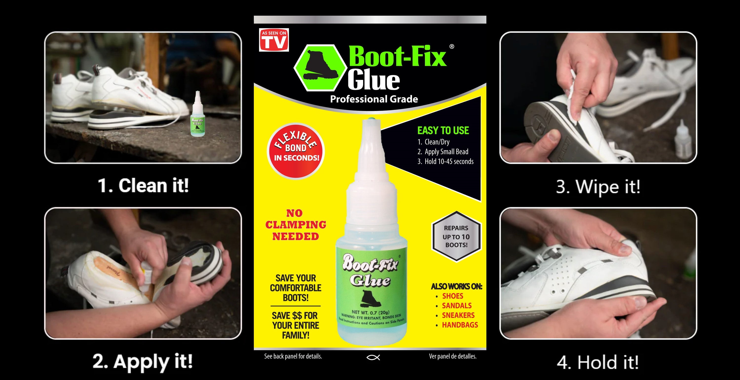 Boot-Fix Shoe Glue – Professional Grade Shoe Repair Adhesive (20g)