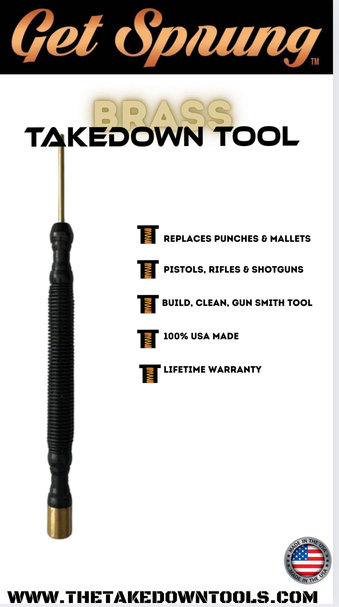 The Takedown Tool 2 Pack- AR-TT &amp; The Takedown Tool of your choice in a USA Pouch