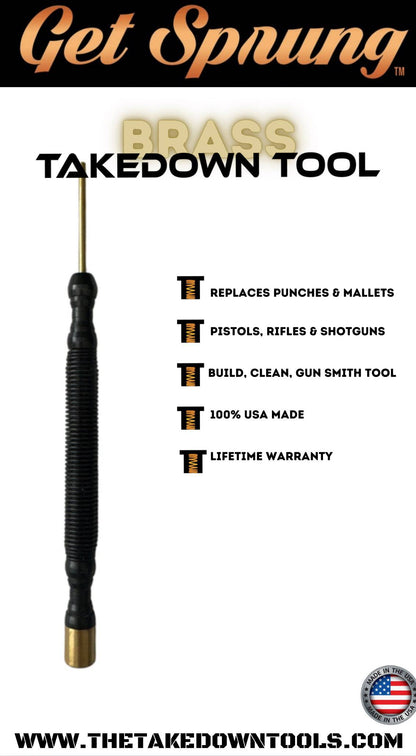 The Takedown Tools: Brass Hammer &amp; 3/32" Brass Rol Pin Punch