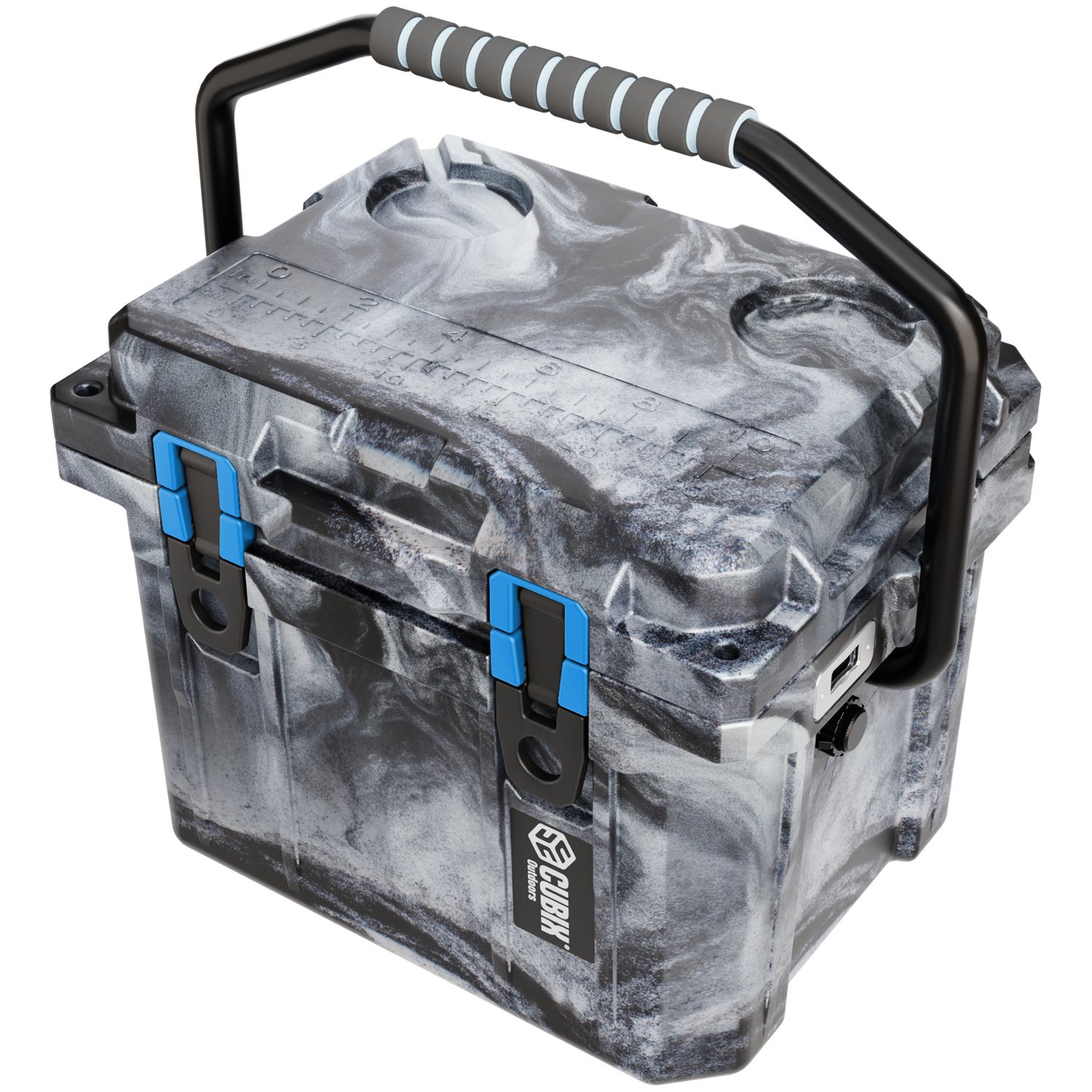 QuadraX 10QT Personal Cooler – Rotomolded Hard Cooler with 72-Hr Ice Retention &amp; Lifetime Warranty