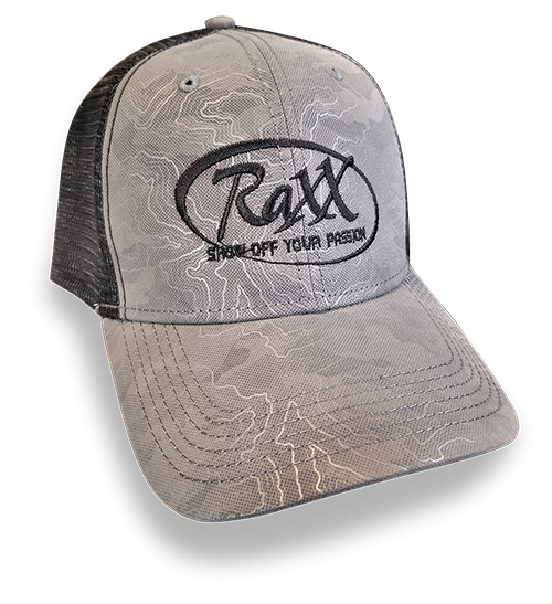 Topo Pattern Hat Raxx Charcoal topographic hat – Lotz Outdoors