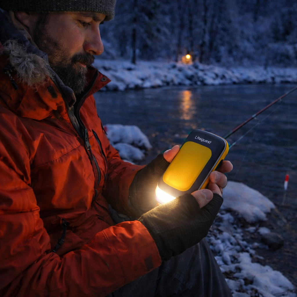 LITEGUEST 3-in-1 Heated Hand Warmer – Power Bank &amp; LED Light