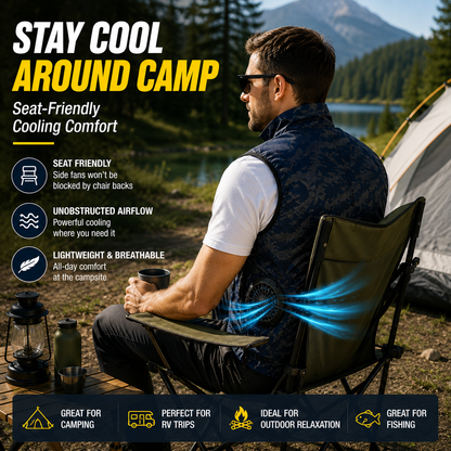 LITEGUEST 360° Side Fan Cooling Vest | Outdoor Summer Gear