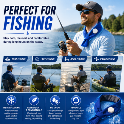 LITEGUEST Water Cooling Neck Wrap | Long-Lasting Outdoor Cooling Gear