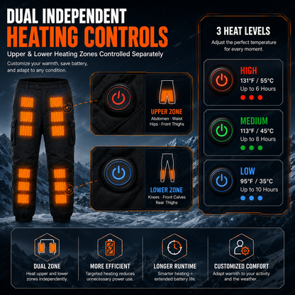 LITEGUEST 18-Zone Heated Pants | Extreme Cold Riding &amp; Skiing